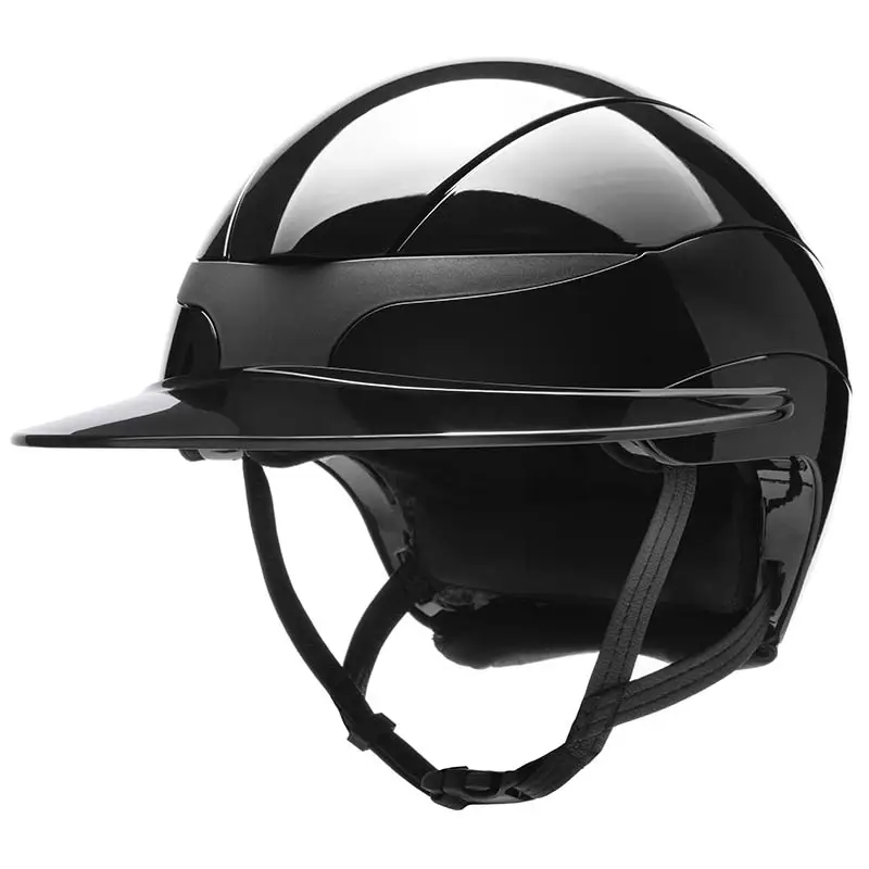 Professionale Casco equitazione Equiline XANTO Shiny con visiera larga