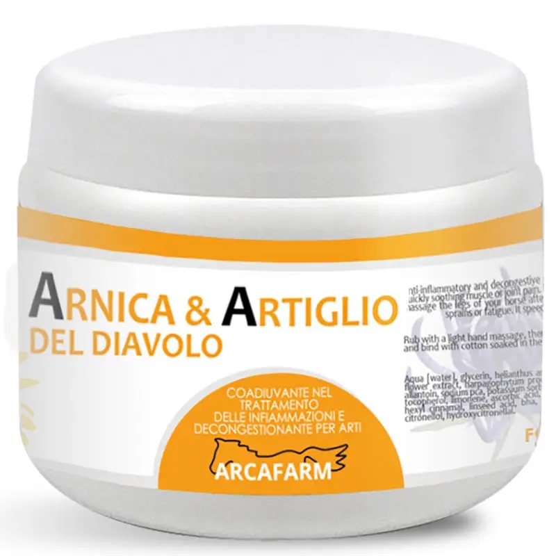 Crema ARNICA e ARTIGLIO DEL DIAVOLO Arcafarm da 500 ml Pagamento Sicuro