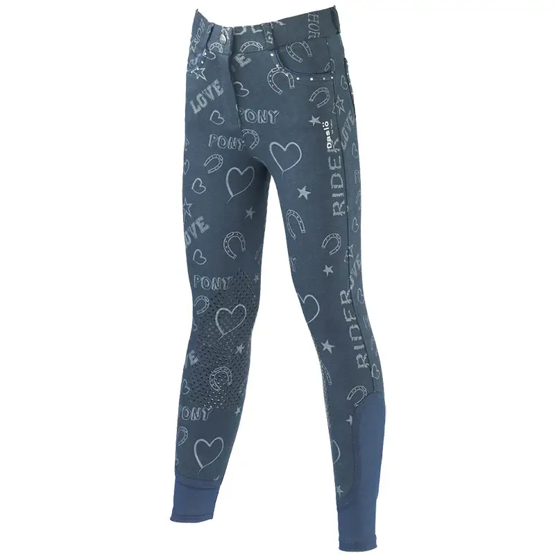 Ultima Occasione Pantaloni equitazione Daslo con strass per bambina