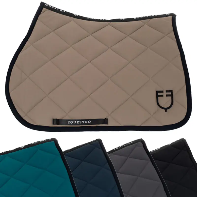 Sottosella da salto Equestro Black Line Edition con logo Consegna Rapida