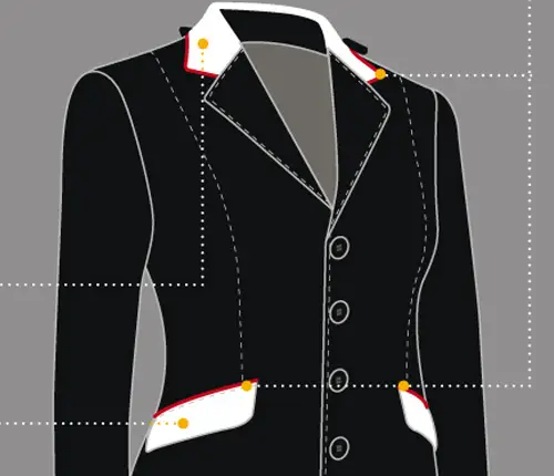 Prezzo Basso Personalizzazione Equiline Giacca concorso donna collo e pattine