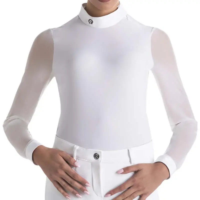 Polo da competizione EGO7 modello Rita a maniche lunghe da donna Promozione Esclusiva