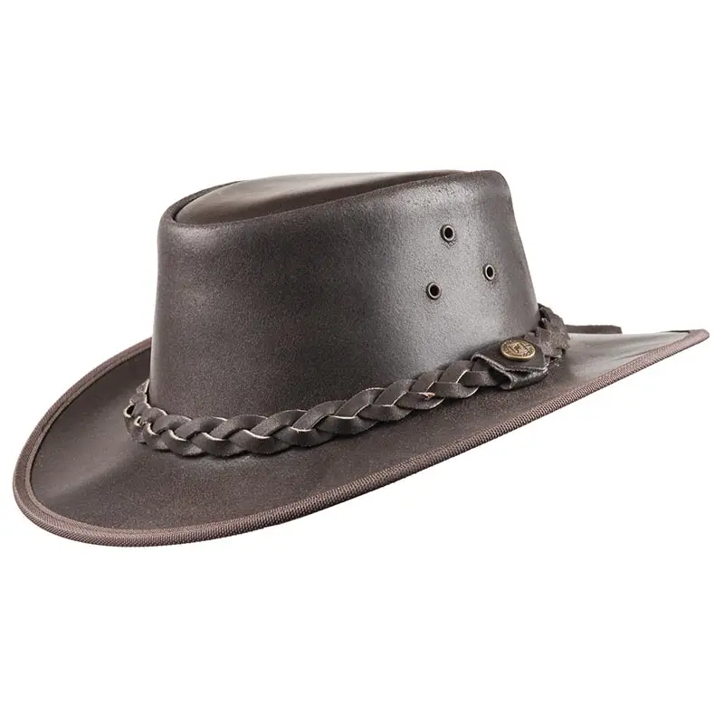 Cappello australiano in pelle modello Hooley unisex Must-Have