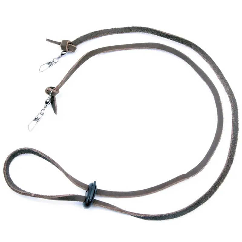 Laccio in cuoio per cappello western o australiano con ganci Promozione Esclusiva