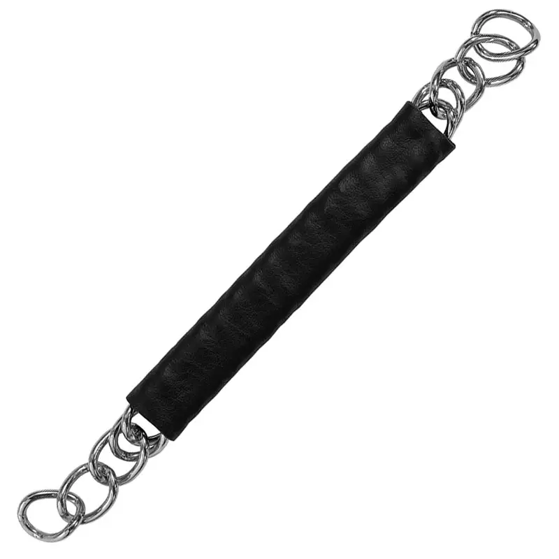 Barbozzale acciaio Metalab con catena rivestito in cuoio Promozione Esclusiva