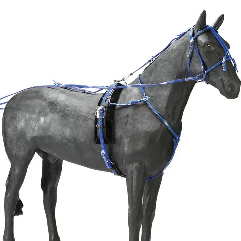 Finimento Daslo da trotto completo in PVC con Quick Hitch Pagamento Sicuro
