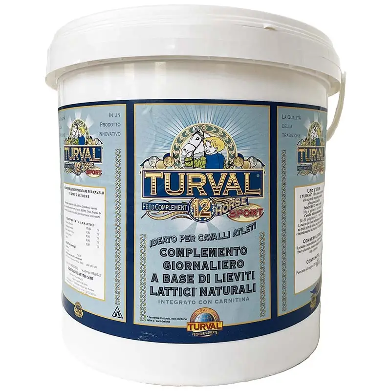 TURVAL 12 Sport Bioregolatore Intestinale per cavalli atleti da 5 kg Soddisfatti O Rimborsati