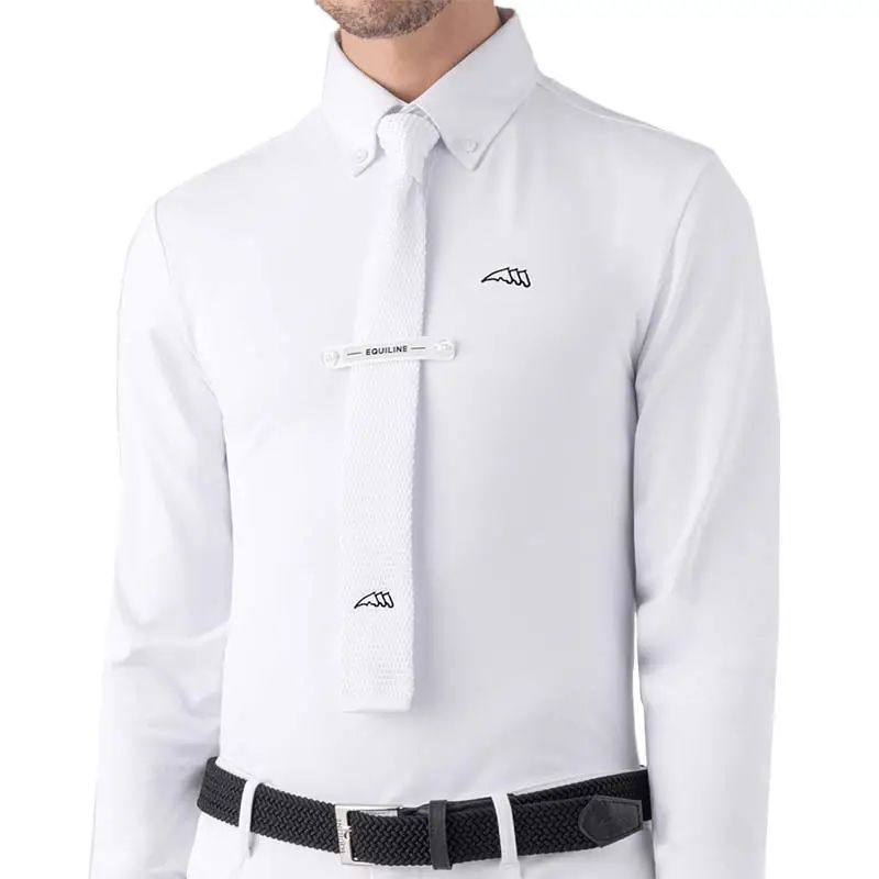 Polo da concorso uomo Equiline mod. Sebastian maniche lunghe Saldi