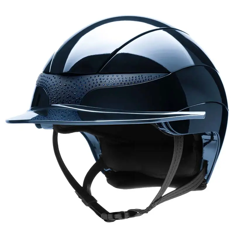 Casco equitazione Equiline XANTO con Strass - visiera standard Prezzo Di Fabbrica