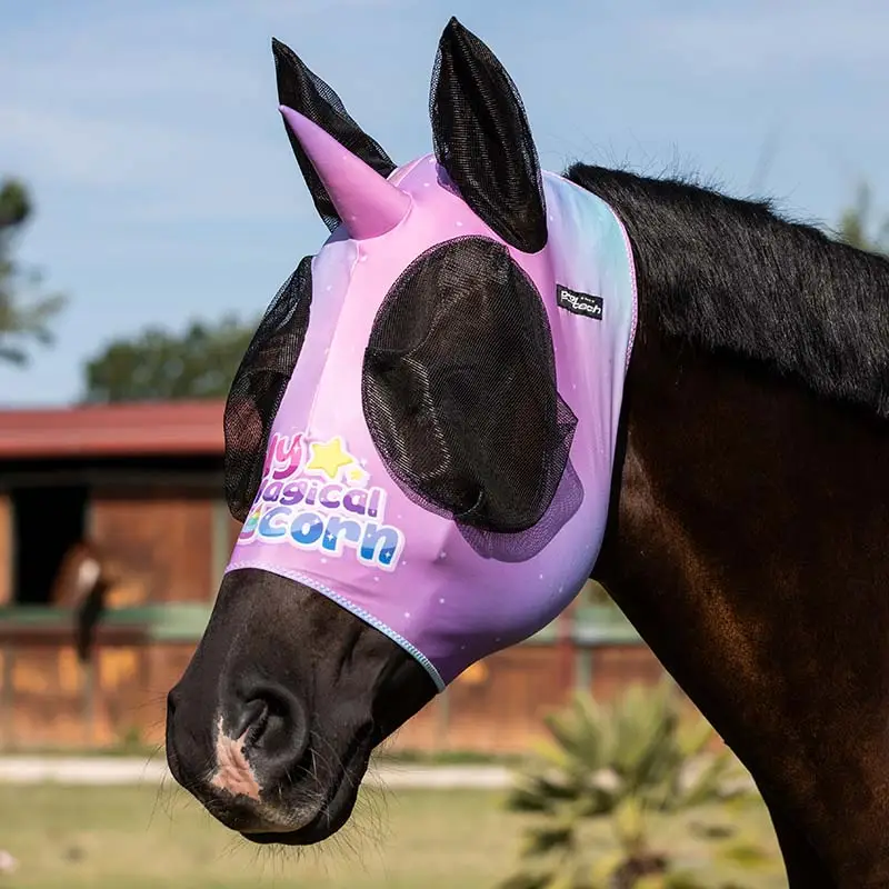 Solo Oggi Maschera antimosche Pro-tech unicorn con rete per cavallo