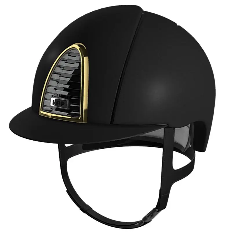 Casco KEP Italia modello Cromo 2.0 Textile nero con cornice oro Offerta
