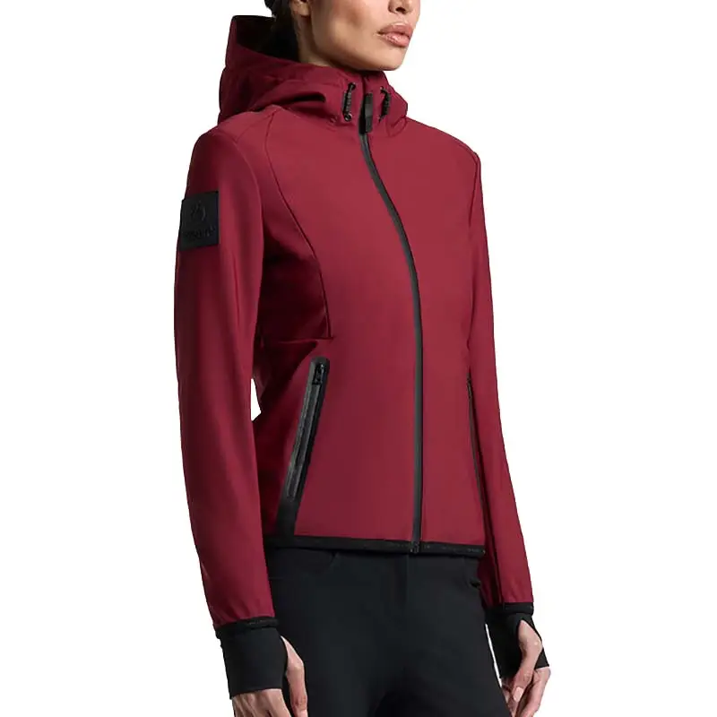 Giacca Softshell da donna Cavalleria Toscana con cappuccio, bordeaux Bestseller