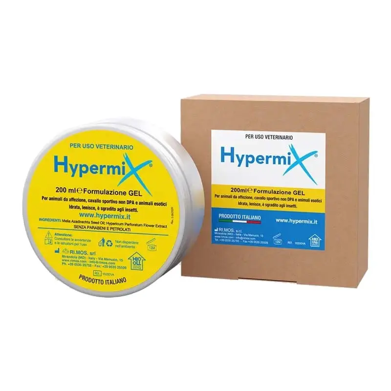 Hypermix Gel crema 200 ml per la cute lesa di Cavalli e Animali, idrata e lenisce Offerta Lampo