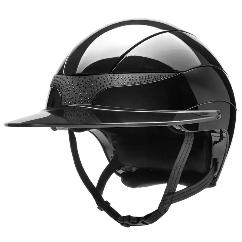 Must-Have Casco equitazione Equiline XANTO con frontino Cristalli - visiera larga