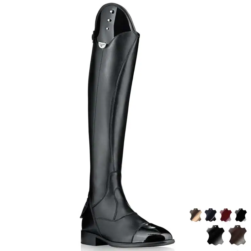 Compra Adesso Stivali Pioneer super elastico in morbida pelle e vernice con Swarovski modello Eris