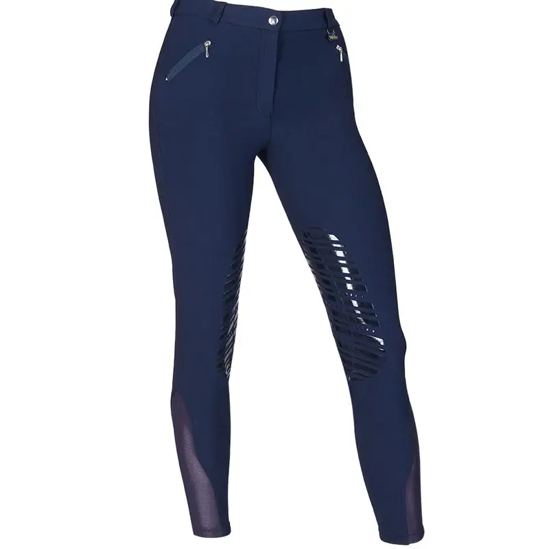 Pantaloni equitazione da donna Winner in cotone e microfibra con Knee grip Ultime Pezzi