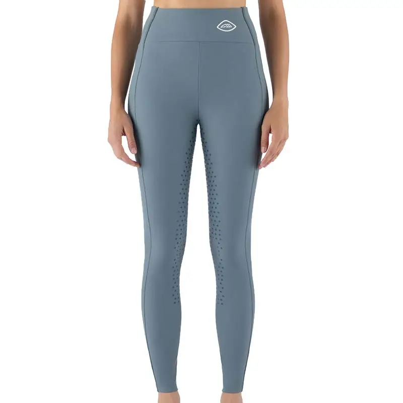Professionale Leggings traspiranti Donna Equiline Full Grip CHEGGIFH a vita alta