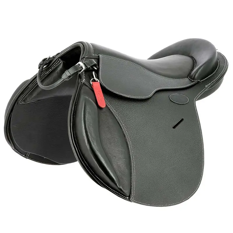 Sella per bambini pony pad Evolution Jumping in vera pelle pieno fiore Offerta Del Giorno