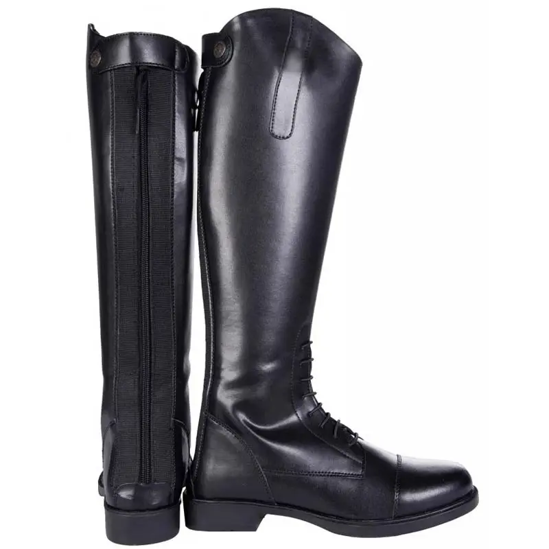 Stivali monta inglese concorso HKM donna bambino New Fashion con lacci Professionale