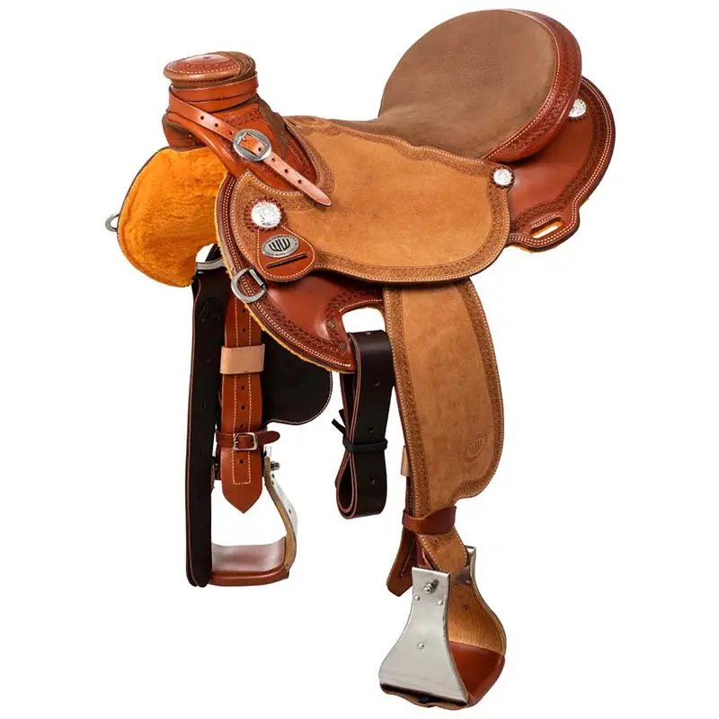Sella western West Wood Classic Ladywade con bordo lavorato Ultime Pezzi
