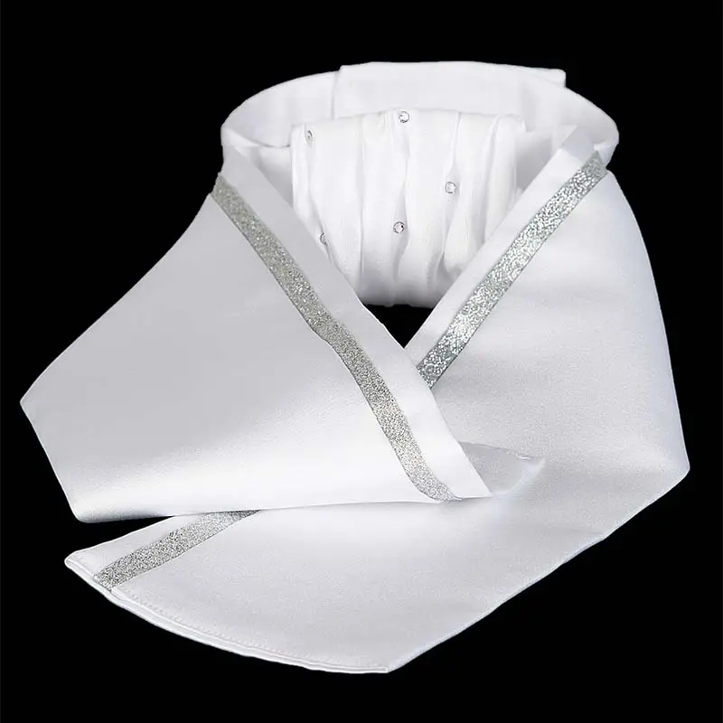 Plastron Equiline CLOE con strass e nastro silver Offerta Del Giorno