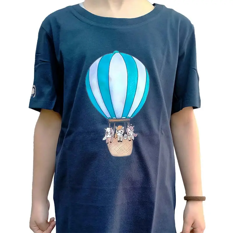 Spedizione Espresso T-shirt Matingold junior cavalli in mongolfiera