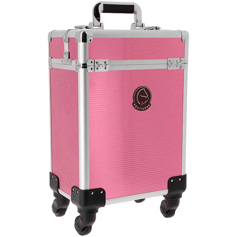 Baule da Grooming con trolley e ruote Equithème - 29 x 18 x 48 cm Saldi