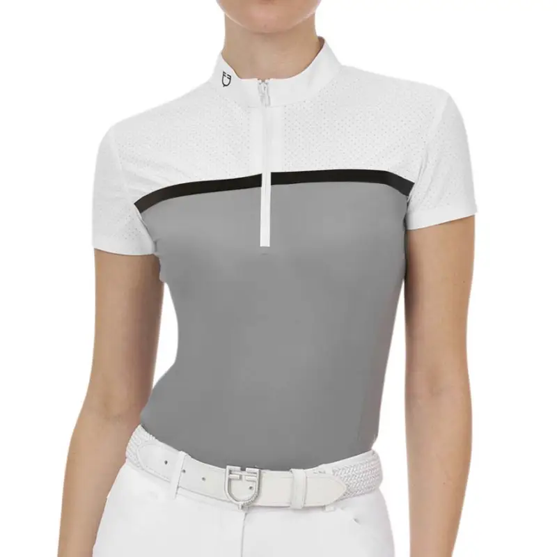 Polo da concorso donna Equestro Ridertechnology in tessuto traforato Offerta Del Giorno
