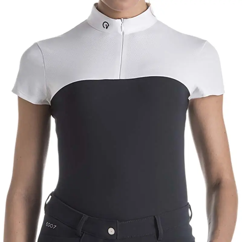 Polo da competizione EGO7 modello Mesh a maniche corte da donna Offerta Del Giorno