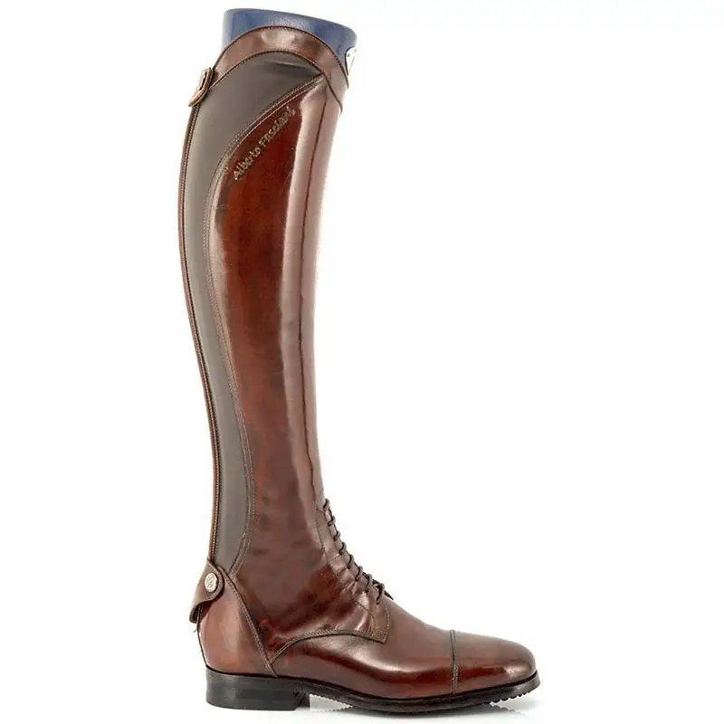Professionale Stivali Alberto Fasciani da equitazione modello 33080 marrone con lacci