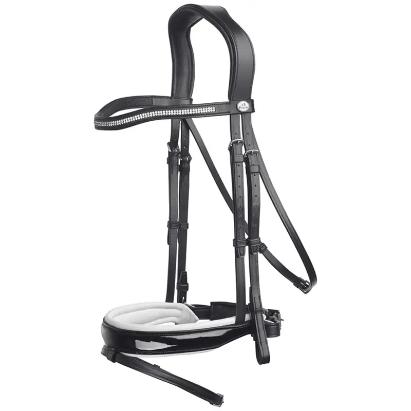 Testiera Prestige da dressage in cuoio Consegna Rapida