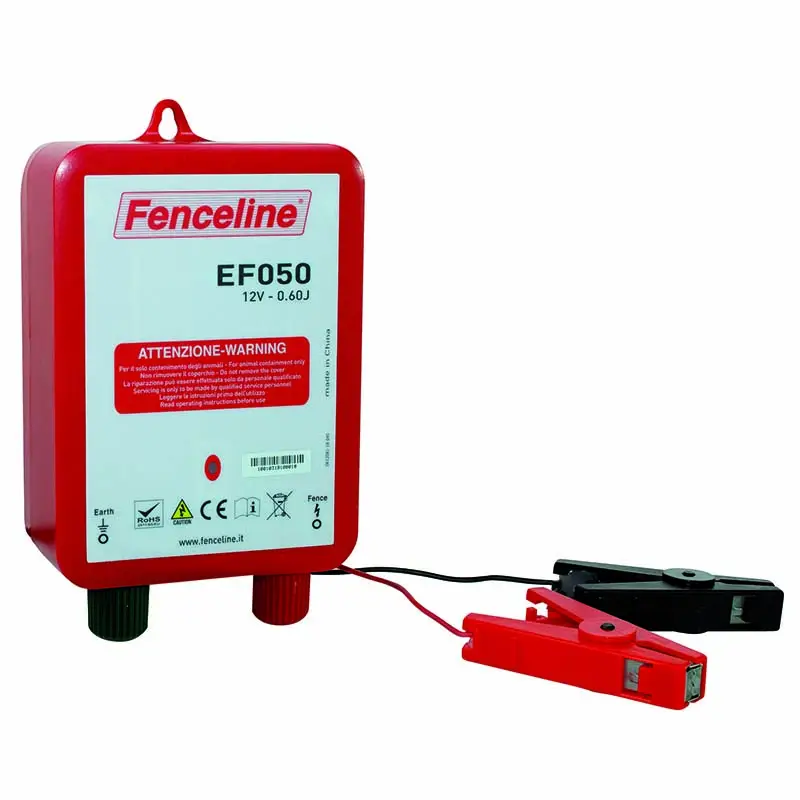 Elettrificatore Fenceline EF050 a batteria 12V per piccoli recinti Nuovo Arrivo