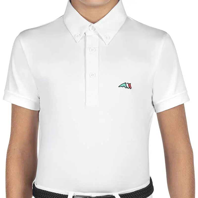 Occasione Polo da gara Equiline Jeremik da bambino manica corta