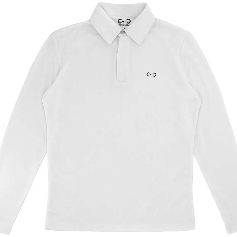 Prezzo Basso Polo da Concorso per Bambino Equitazione modello Romeo a maniche lunghe