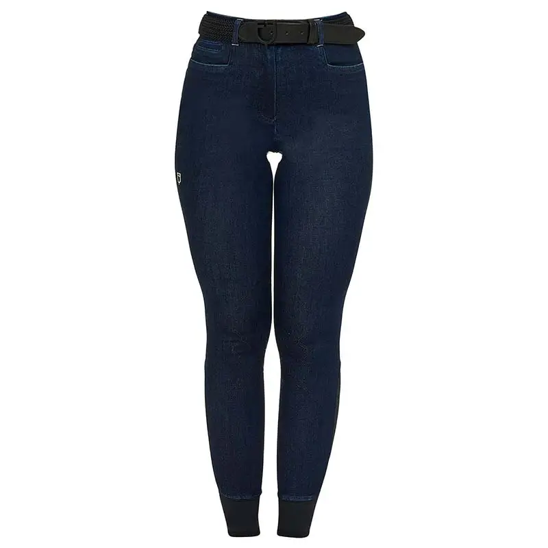 Spedito Oggi Pantaloni Equitazione Donna effetto Jeans Equestro - grip al ginocchio