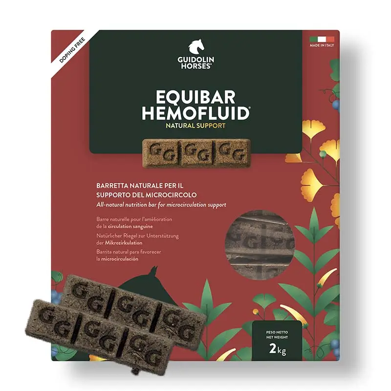 Barrette naturali per Microcircolo del cavallo EQUIBAR Hemofluid Guidolin 2 kg Esclusivo