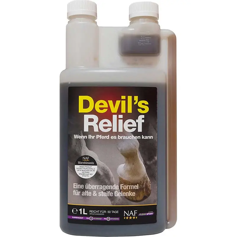 Artiglio del Diavolo liquido per cavalli NAF Devil’s Relief 1 lt Saldi