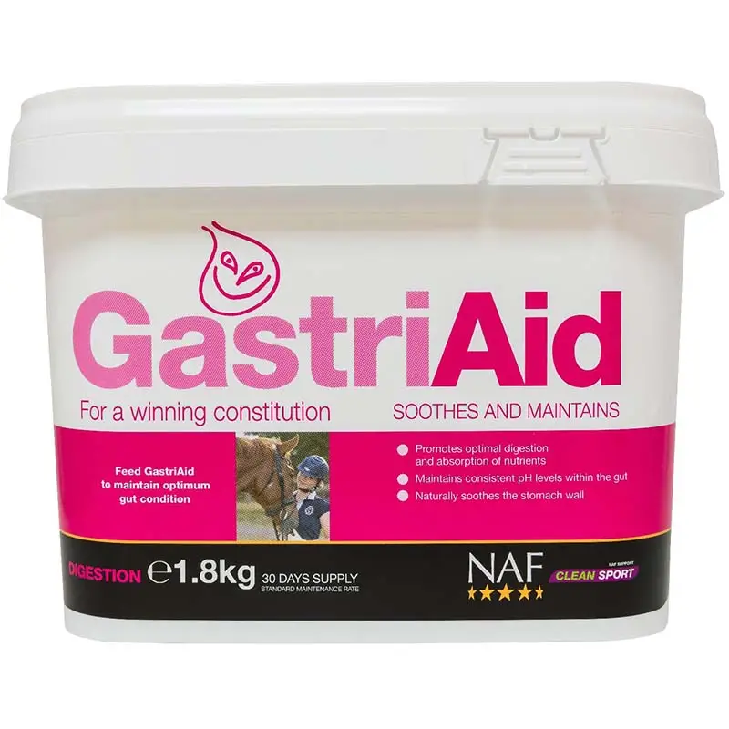 Gastroprotettore naturale per Cavalli in polvere NAF GastriAid 1.8 kg Acquista Ora