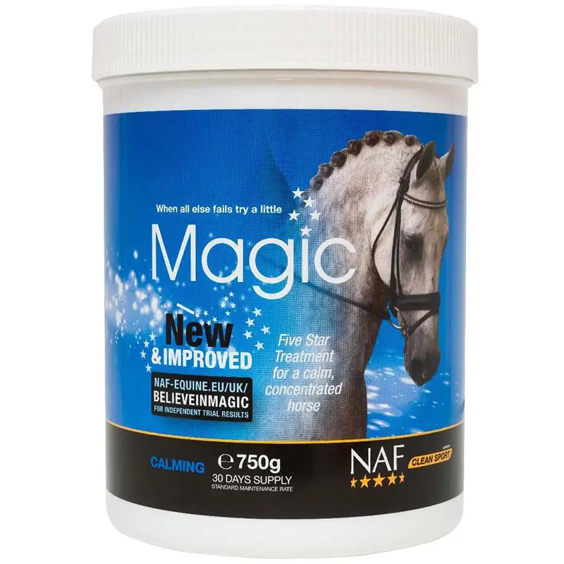 Integratore Calmante per cavalli NAF Five Star Magic Powder 750 g Prezzo Ridotto