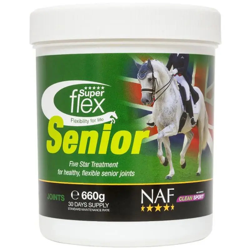 Integratore per cavalli per Articolazioni e Cartilagini NAF Five Star Superflex Senior 660 g Economico