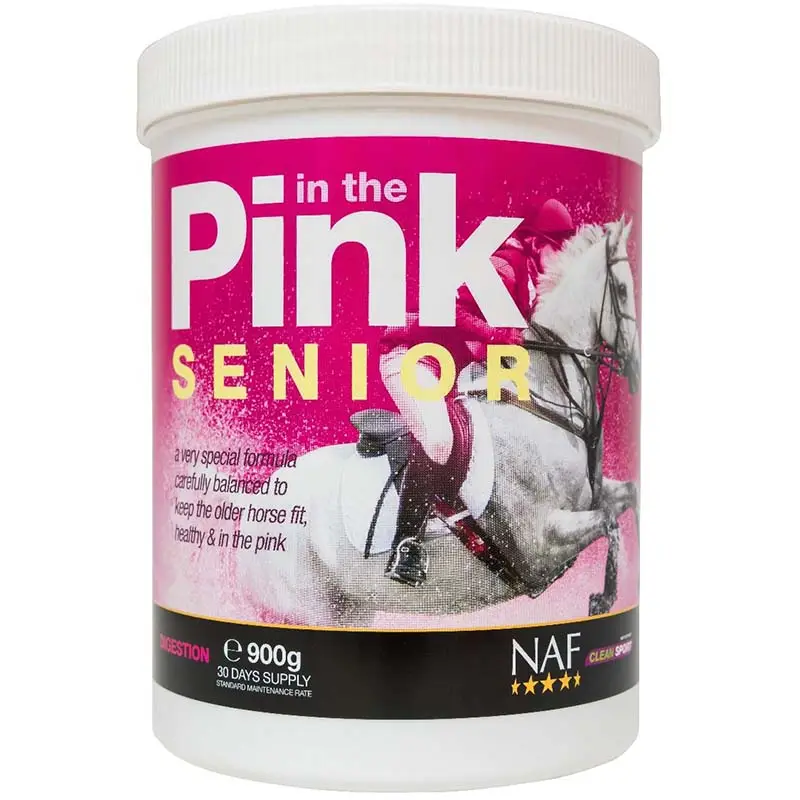 Prezzo Scontato Integratore per il Metabolismo dei Cavalli Anziani NAF In The Pink Senior 900 g