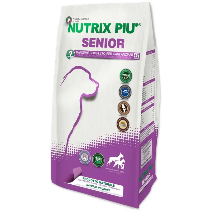 Scelto Dai Clienti Set 3 Pezzi Crocchette 2 kg Nutrix Più per Cani Anziani Senior