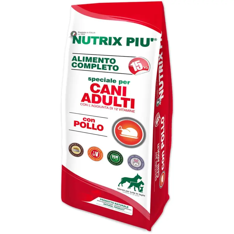 Solo Oggi Crocchette 15 kg Nutrix Più per Cani Adulti al Gusto Pollo