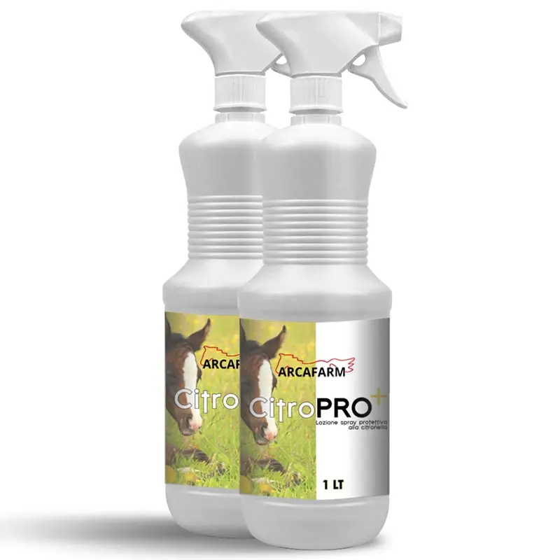 Prezzo Conveniente Set 2 pezzi art.1025 Lozione spray protettiva Citronella Arcafarm CitroPRO+ 2 lt