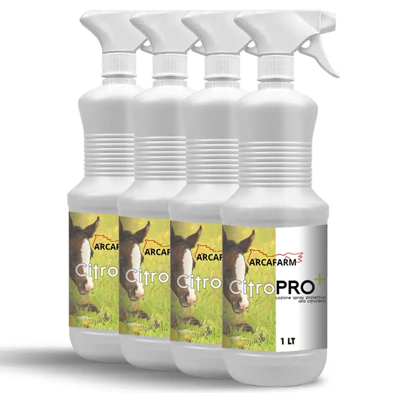 Soddisfatti O Rimborsati Set 4 pezzi art 1025 Lozione spray protettiva Citronella Arcafarm CitroPRO+ 4 lt