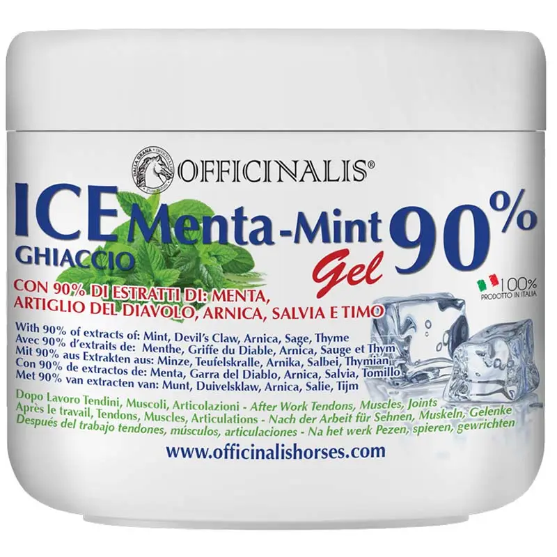 Bestseller Gel Rinfrescante Ice Ghiaccio Menta 90% 500ml Officinalis per cavalli
