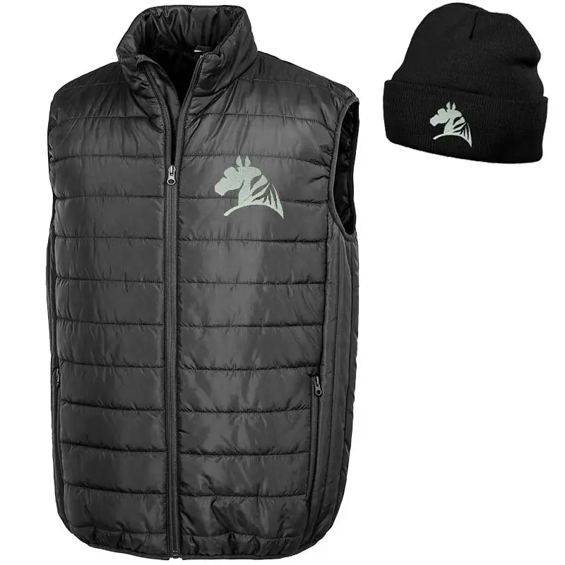 Quantità Limitata Set gilet smanicato unisex e berretto invernale con ricamo My Selleria linea Lifestyle
