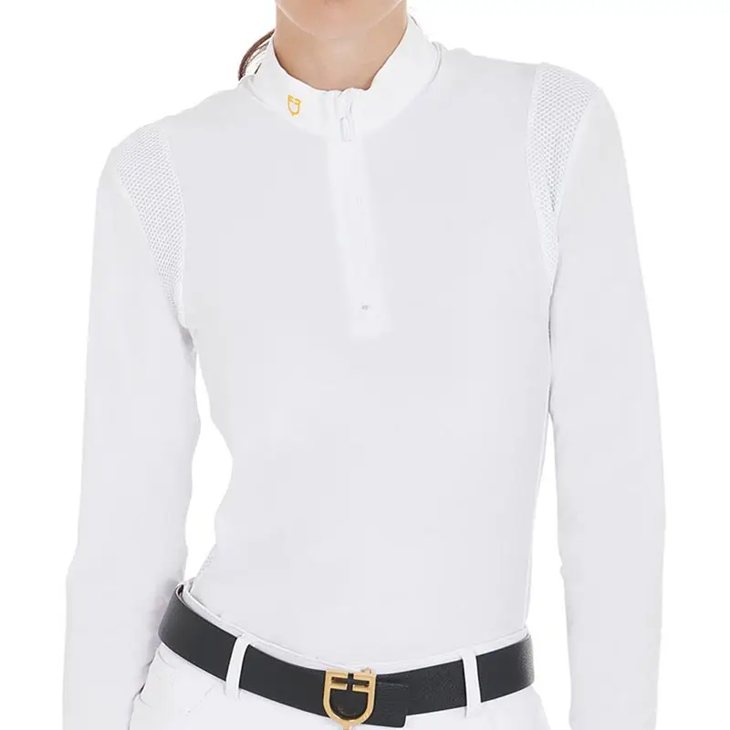 Soddisfatti O Rimborsati Polo da concorso Equestro da donna manica lunga con zip