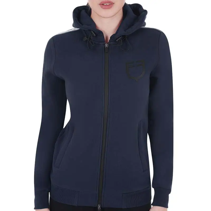 Economico Felpa Equestro con cappuccio cotone felpato da donna