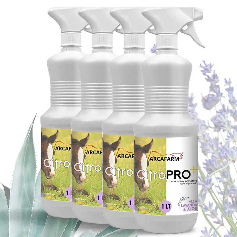 Spedito Oggi Set 4 pezzi art. 1028 Lozione spray protettiva Lavanda e Aloe CitroPRO+ 4 lt